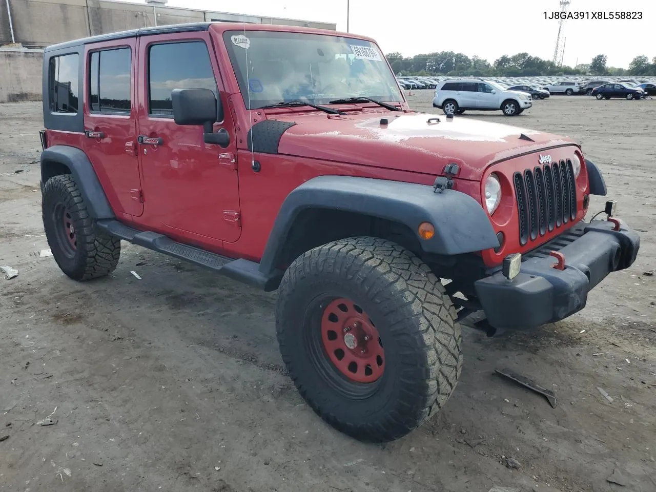 2008 Jeep Wrangler Unlimited X VIN: 1J8GA391X8L558823 Lot: 69168794