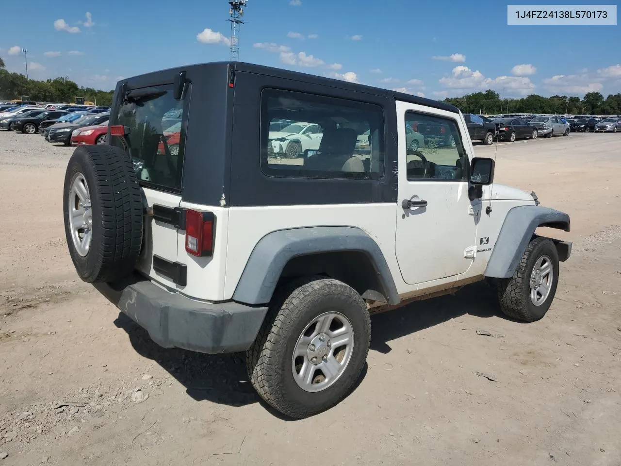 2008 Jeep Wrangler X VIN: 1J4FZ24138L570173 Lot: 69245774