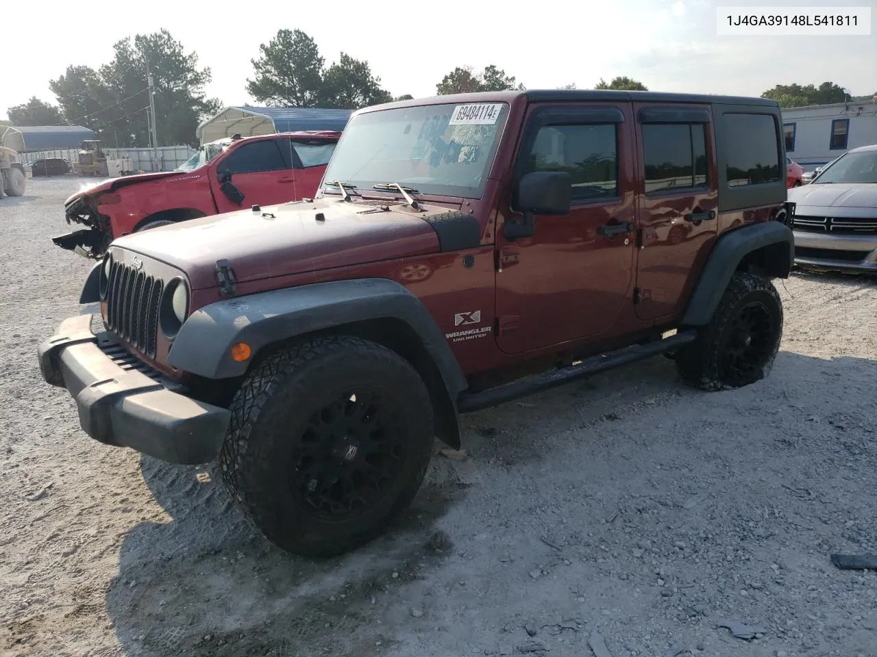 2008 Jeep Wrangler Unlimited X VIN: 1J4GA39148L541811 Lot: 69484114