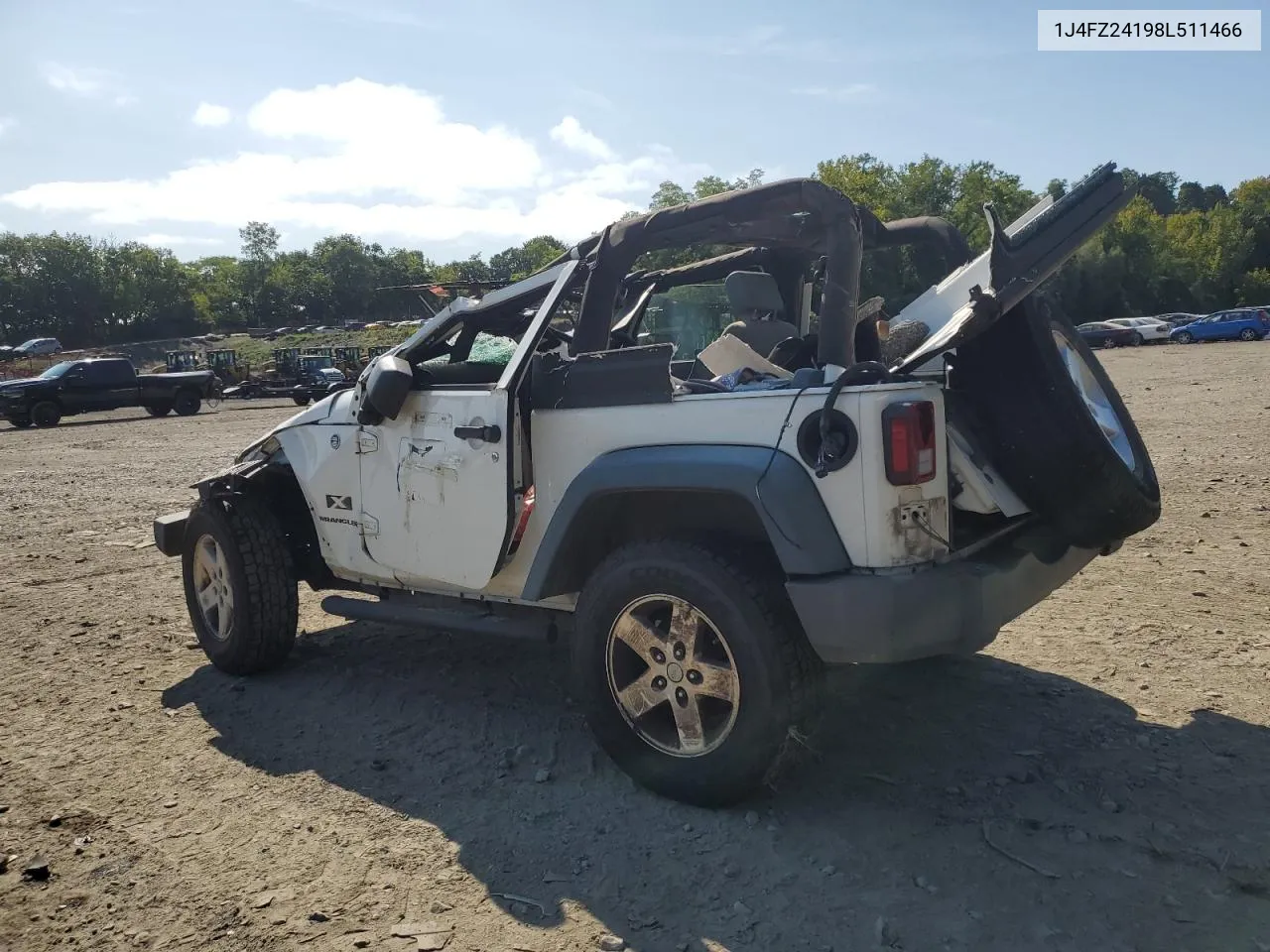 2008 Jeep Wrangler X VIN: 1J4FZ24198L511466 Lot: 70196544