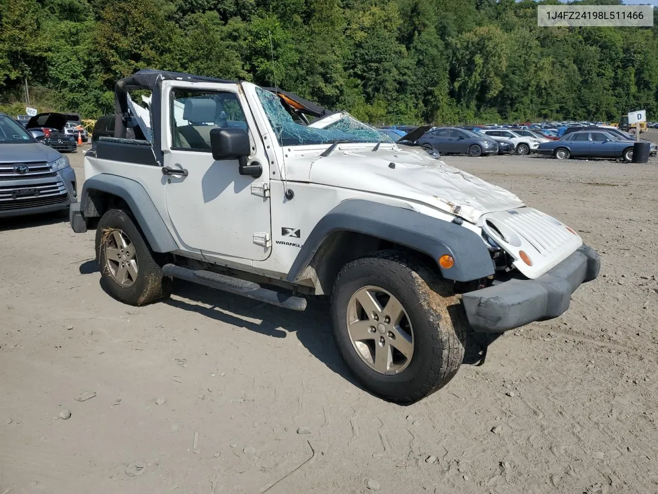 2008 Jeep Wrangler X VIN: 1J4FZ24198L511466 Lot: 70196544