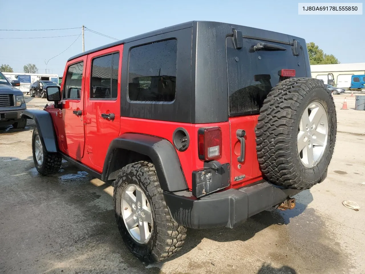 2008 Jeep Wrangler Unlimited Rubicon VIN: 1J8GA69178L555850 Lot: 70621724