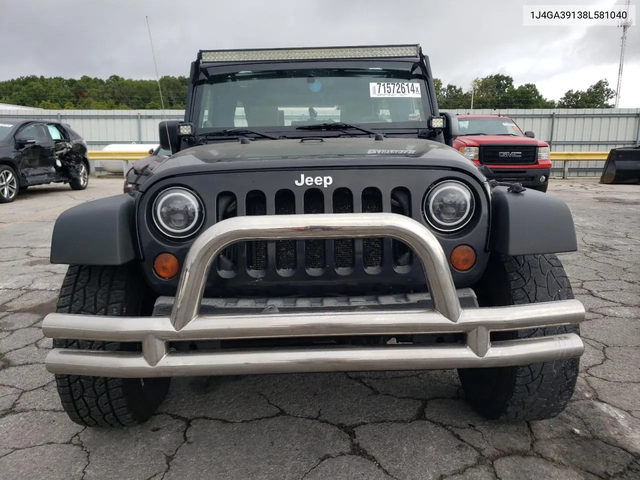 2008 Jeep Wrangler Unlimited X VIN: 1J4GA39138L581040 Lot: 71572614