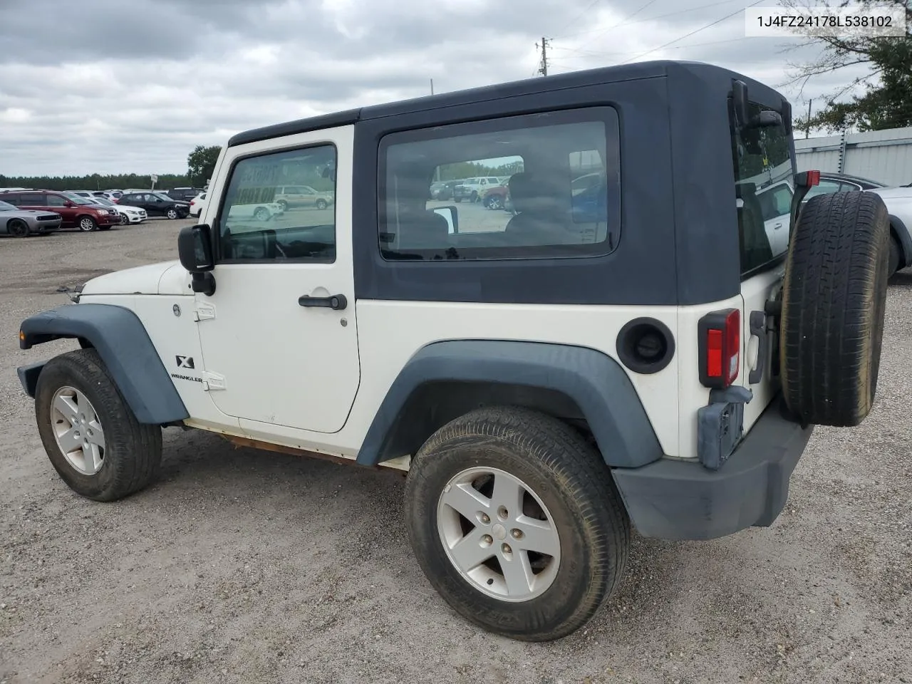 2008 Jeep Wrangler X VIN: 1J4FZ24178L538102 Lot: 71867594