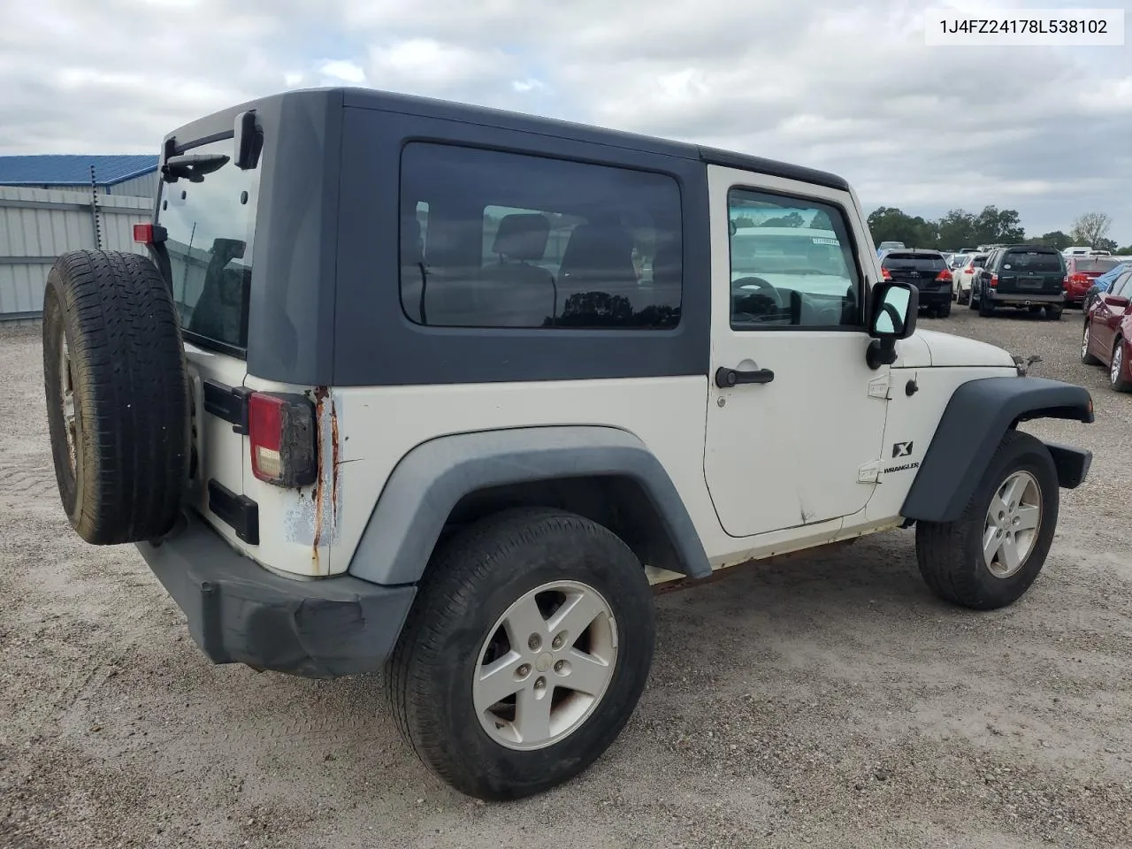 2008 Jeep Wrangler X VIN: 1J4FZ24178L538102 Lot: 71867594