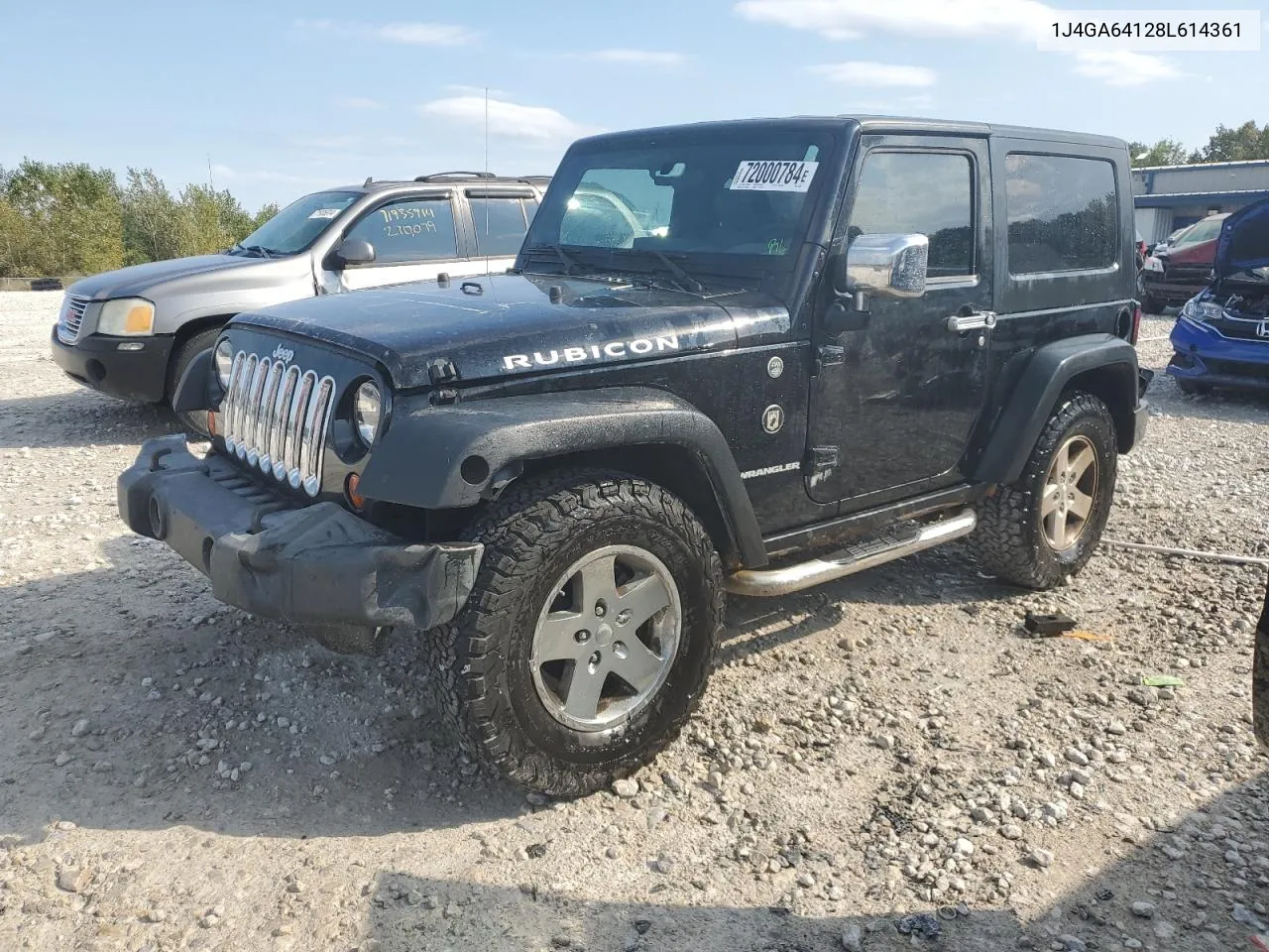 2008 Jeep Wrangler Rubicon VIN: 1J4GA64128L614361 Lot: 72000784