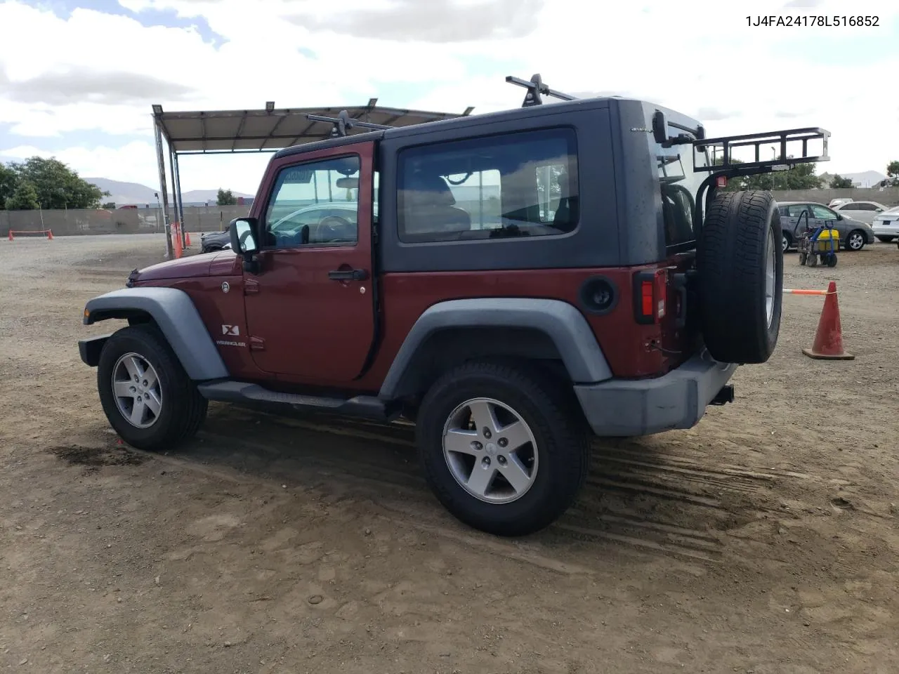 2008 Jeep Wrangler X VIN: 1J4FA24178L516852 Lot: 72028254