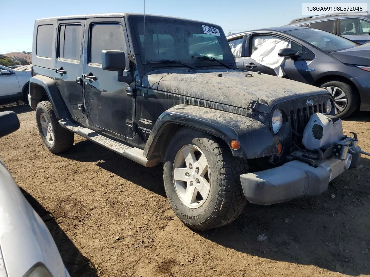 2008 Jeep Wrangler Unlimited Sahara VIN: 1J8GA59198L572045 Lot: 72466334