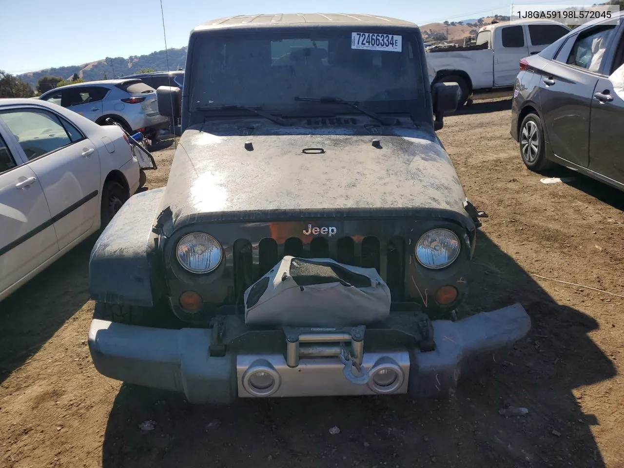 2008 Jeep Wrangler Unlimited Sahara VIN: 1J8GA59198L572045 Lot: 72466334