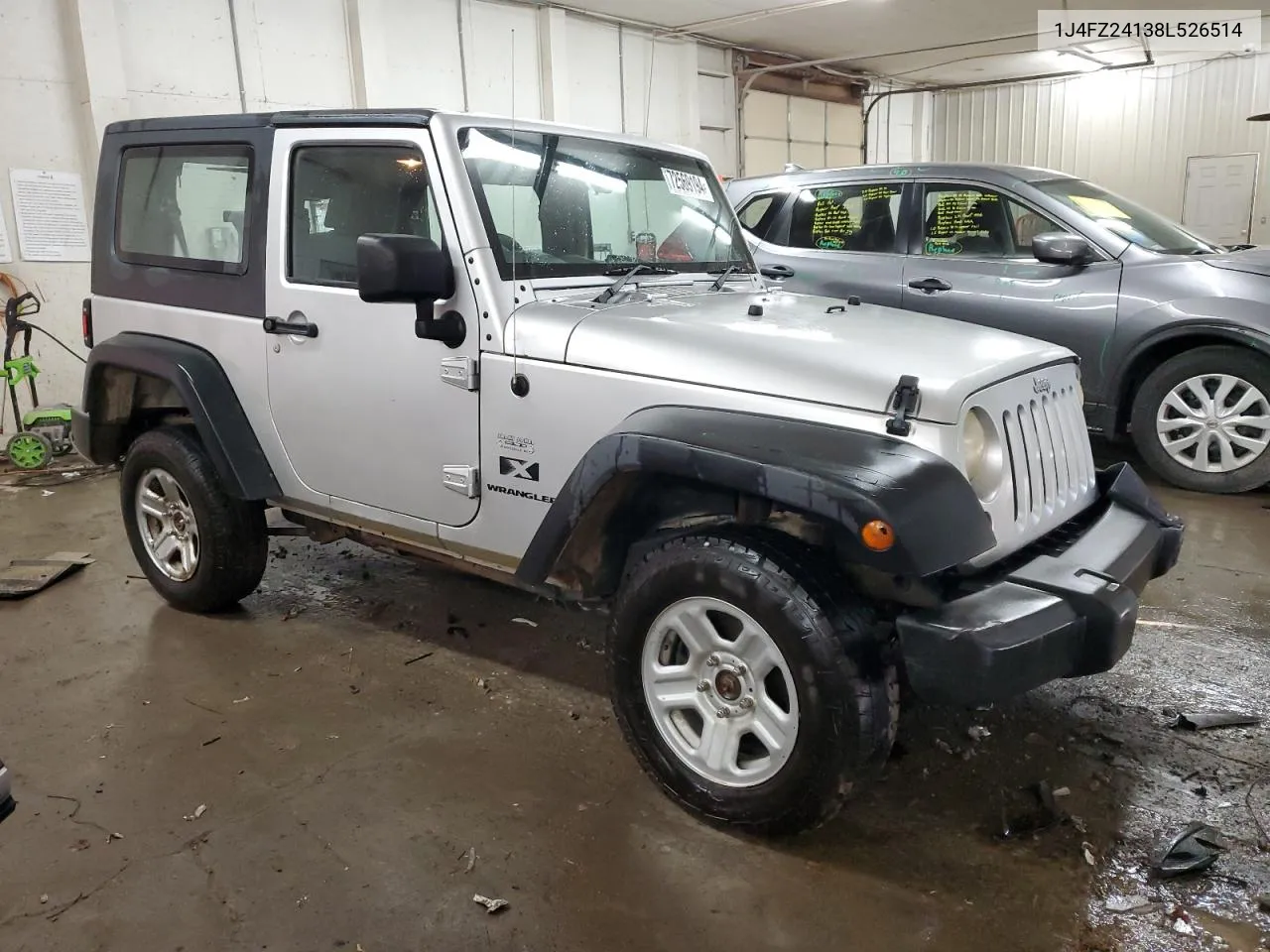 2008 Jeep Wrangler X VIN: 1J4FZ24138L526514 Lot: 72569194