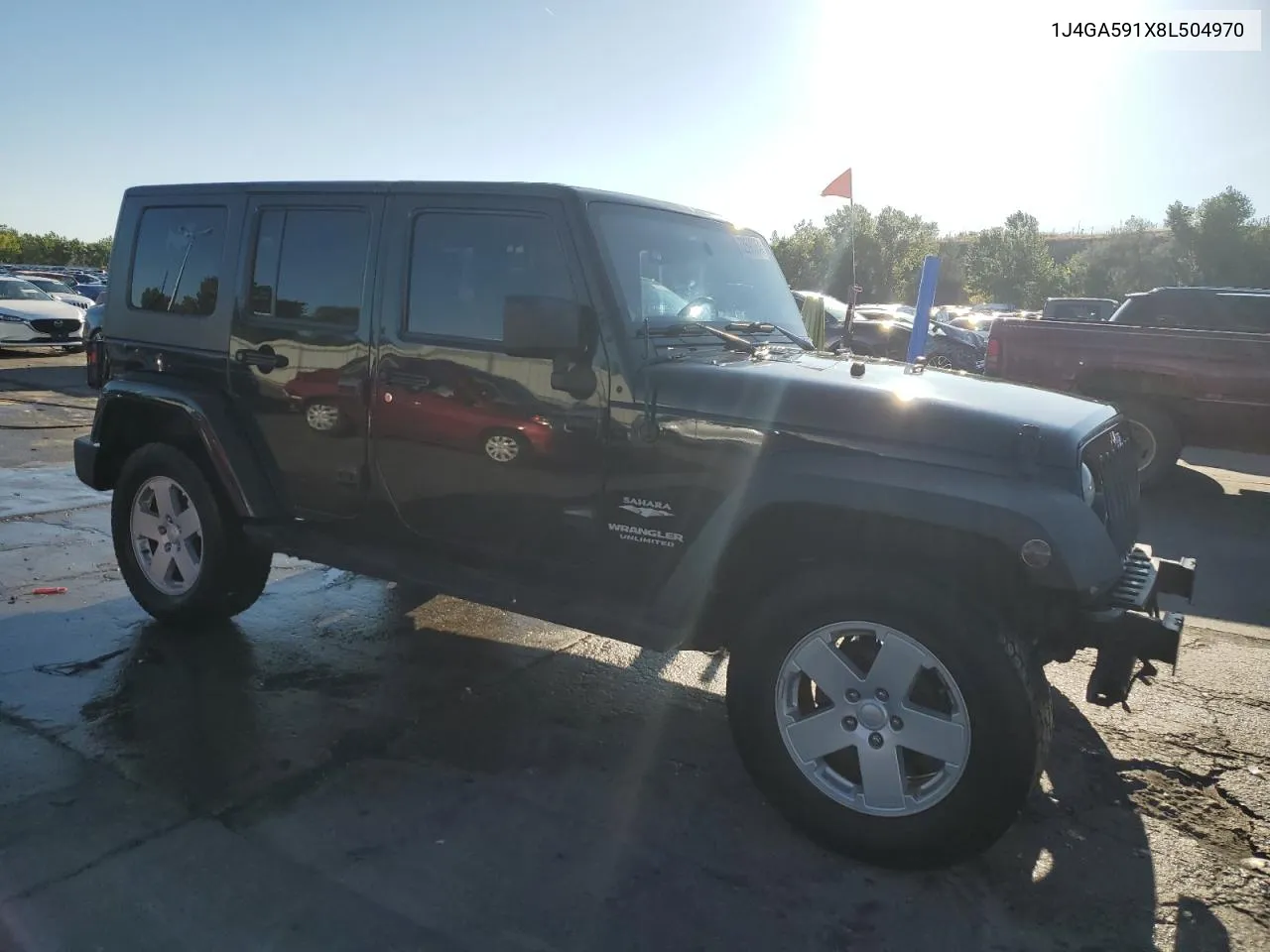 2008 Jeep Wrangler Unlimited Sahara VIN: 1J4GA591X8L504970 Lot: 72590064