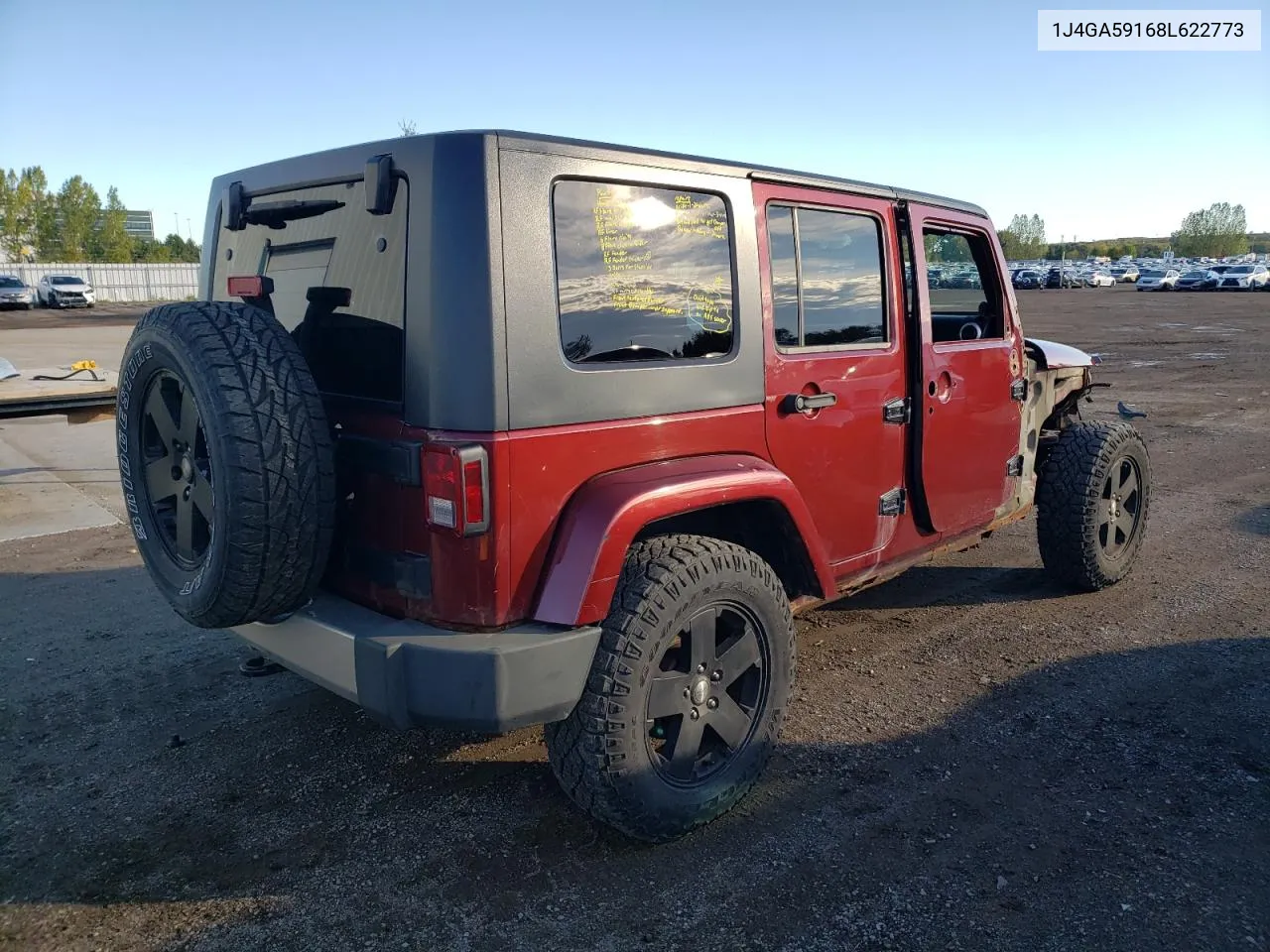 2008 Jeep Wrangler Unlimited Sahara VIN: 1J4GA59168L622773 Lot: 72620204