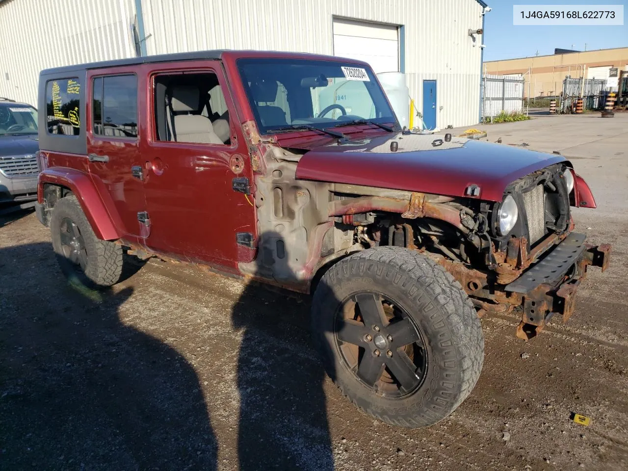 1J4GA59168L622773 2008 Jeep Wrangler Unlimited Sahara