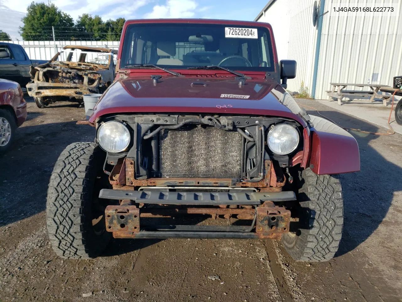 2008 Jeep Wrangler Unlimited Sahara VIN: 1J4GA59168L622773 Lot: 72620204