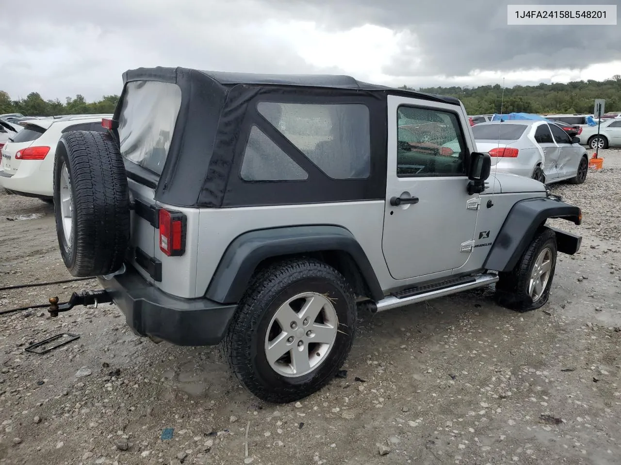 2008 Jeep Wrangler X VIN: 1J4FA24158L548201 Lot: 72640974