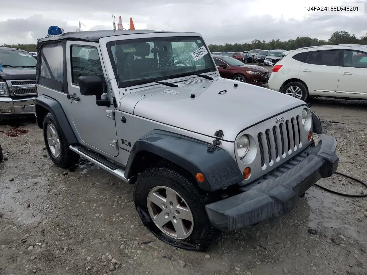 2008 Jeep Wrangler X VIN: 1J4FA24158L548201 Lot: 72640974