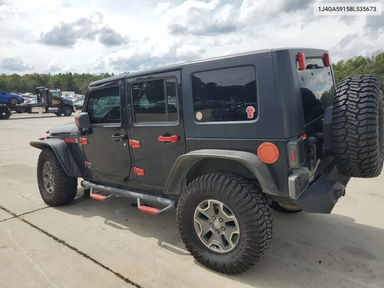 2008 Jeep Wrangler Unlimited Sahara VIN: 1J4GA59158L535673 Lot: 72686984