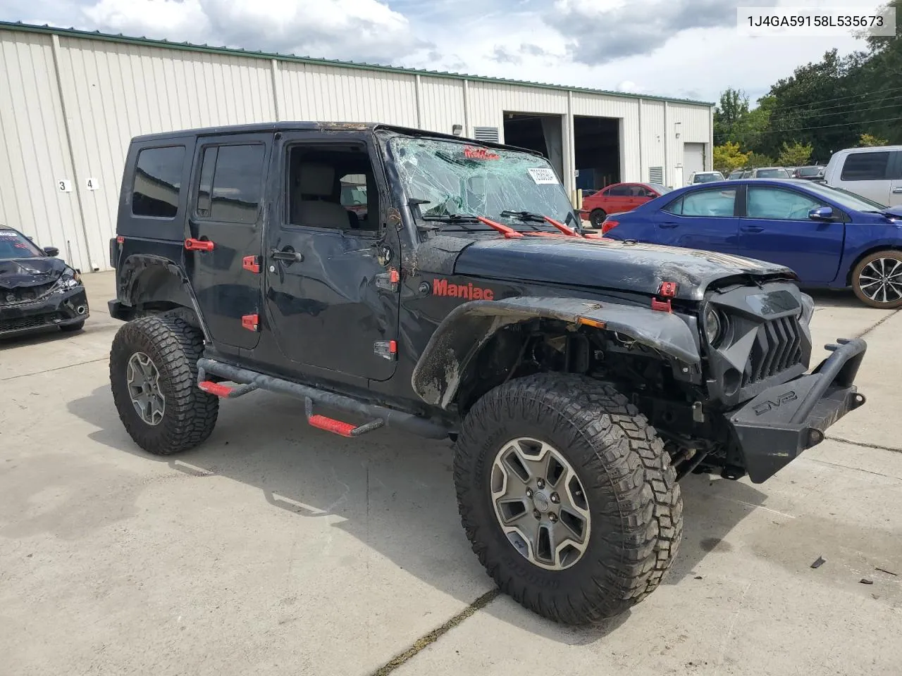 2008 Jeep Wrangler Unlimited Sahara VIN: 1J4GA59158L535673 Lot: 72686984