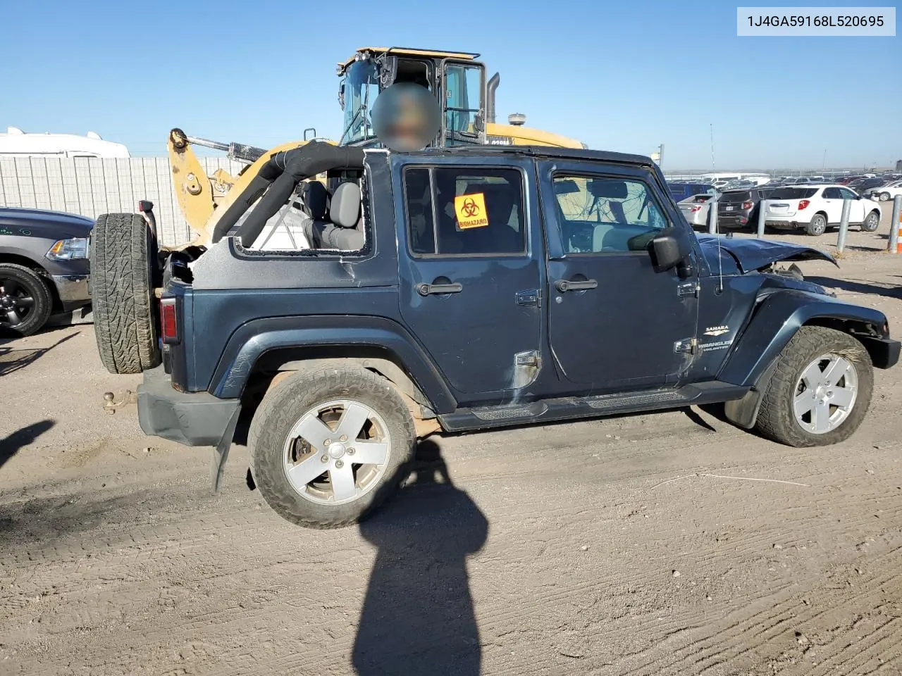 2008 Jeep Wrangler Unlimited Sahara VIN: 1J4GA59168L520695 Lot: 73187774