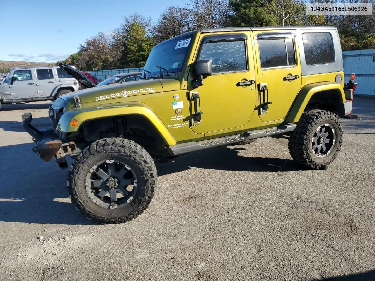 2008 Jeep Wrangler Unlimited Sahara VIN: 1J4GA59168L506926 Lot: 73273574