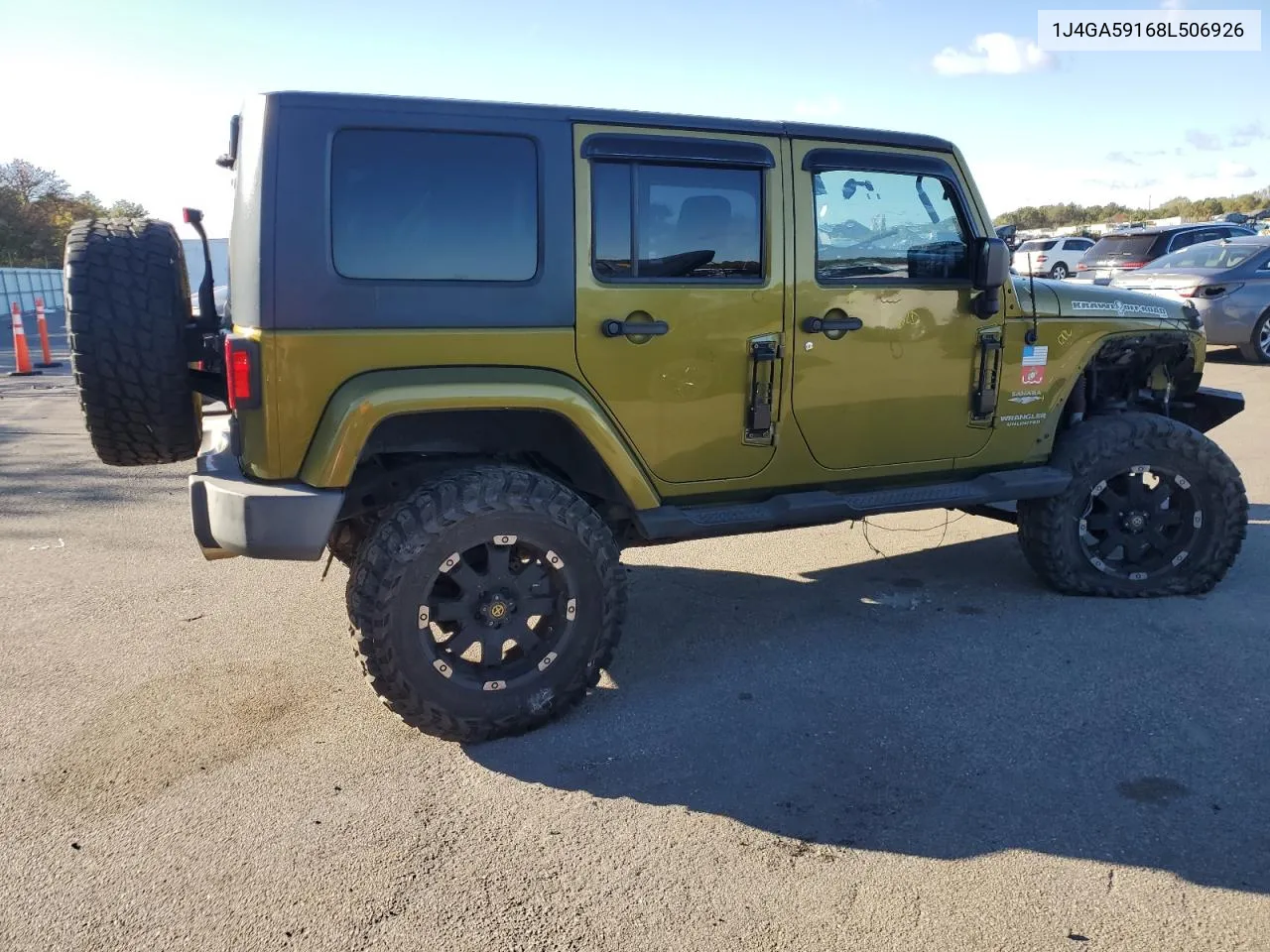 2008 Jeep Wrangler Unlimited Sahara VIN: 1J4GA59168L506926 Lot: 73273574