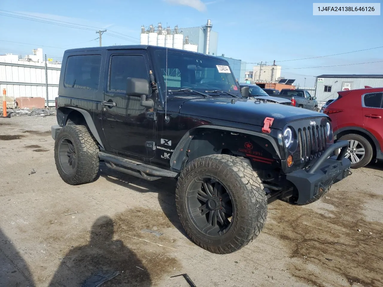 2008 Jeep Wrangler X VIN: 1J4FA24138L646126 Lot: 73346244