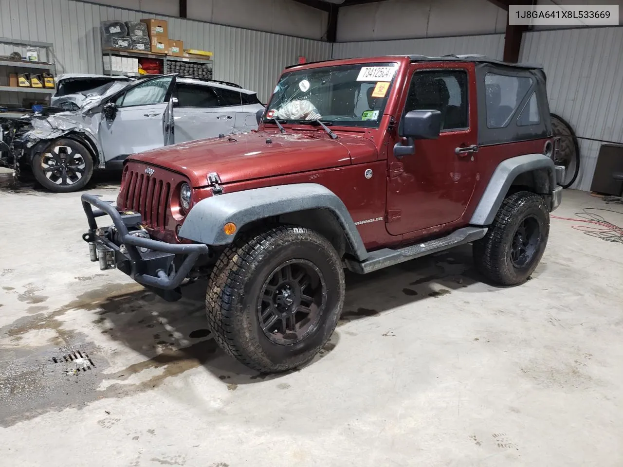 2008 Jeep Wrangler Rubicon VIN: 1J8GA641X8L533669 Lot: 73412564