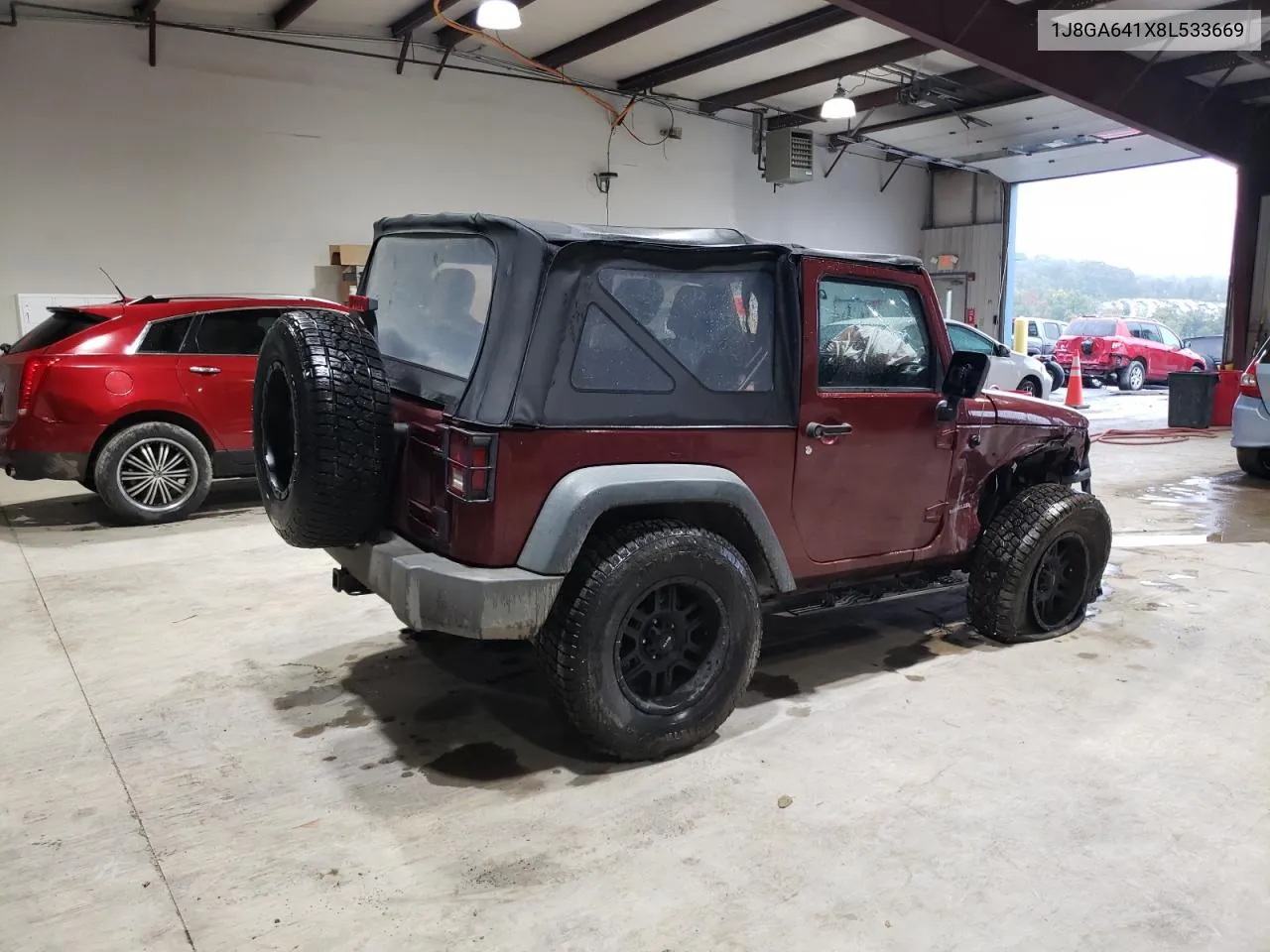 2008 Jeep Wrangler Rubicon VIN: 1J8GA641X8L533669 Lot: 73412564