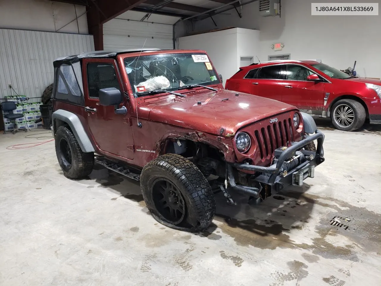 2008 Jeep Wrangler Rubicon VIN: 1J8GA641X8L533669 Lot: 73412564