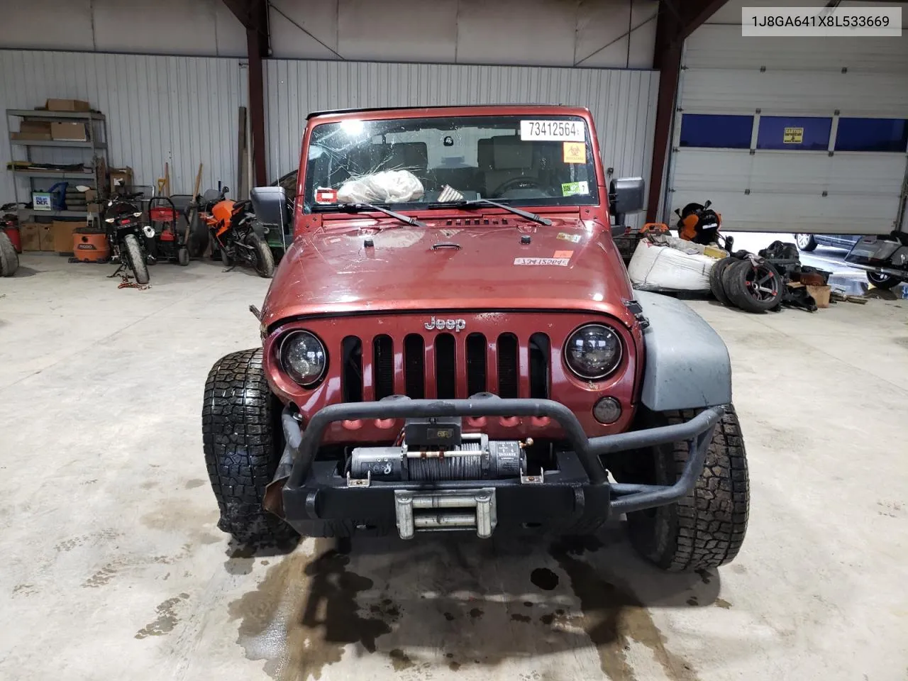 2008 Jeep Wrangler Rubicon VIN: 1J8GA641X8L533669 Lot: 73412564