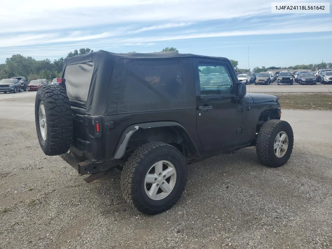 2008 Jeep Wrangler X VIN: 1J4FA24118L561642 Lot: 73568134