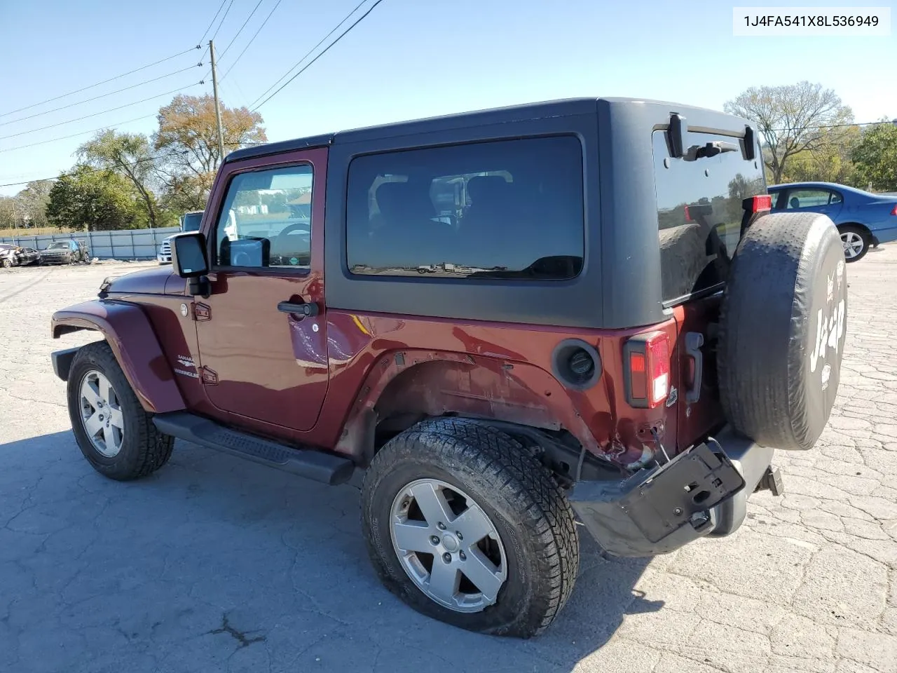 2008 Jeep Wrangler Sahara VIN: 1J4FA541X8L536949 Lot: 74026134