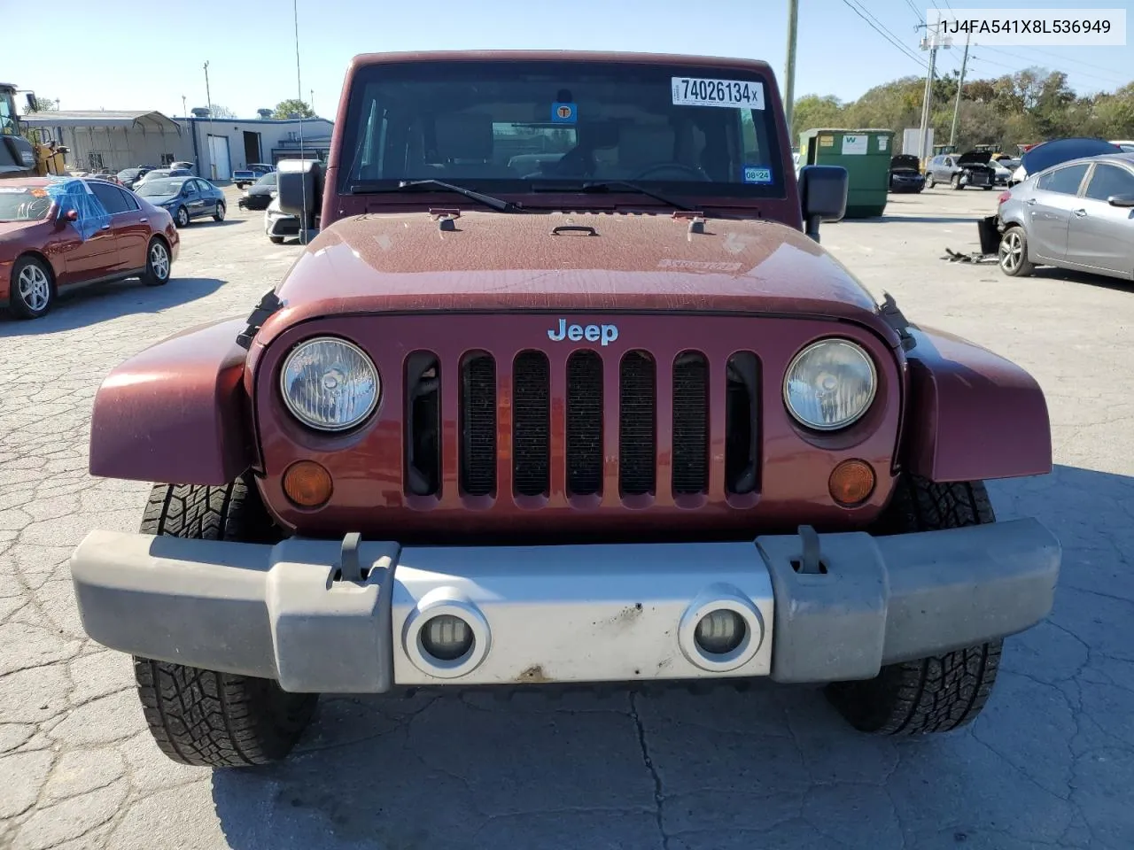 2008 Jeep Wrangler Sahara VIN: 1J4FA541X8L536949 Lot: 74026134