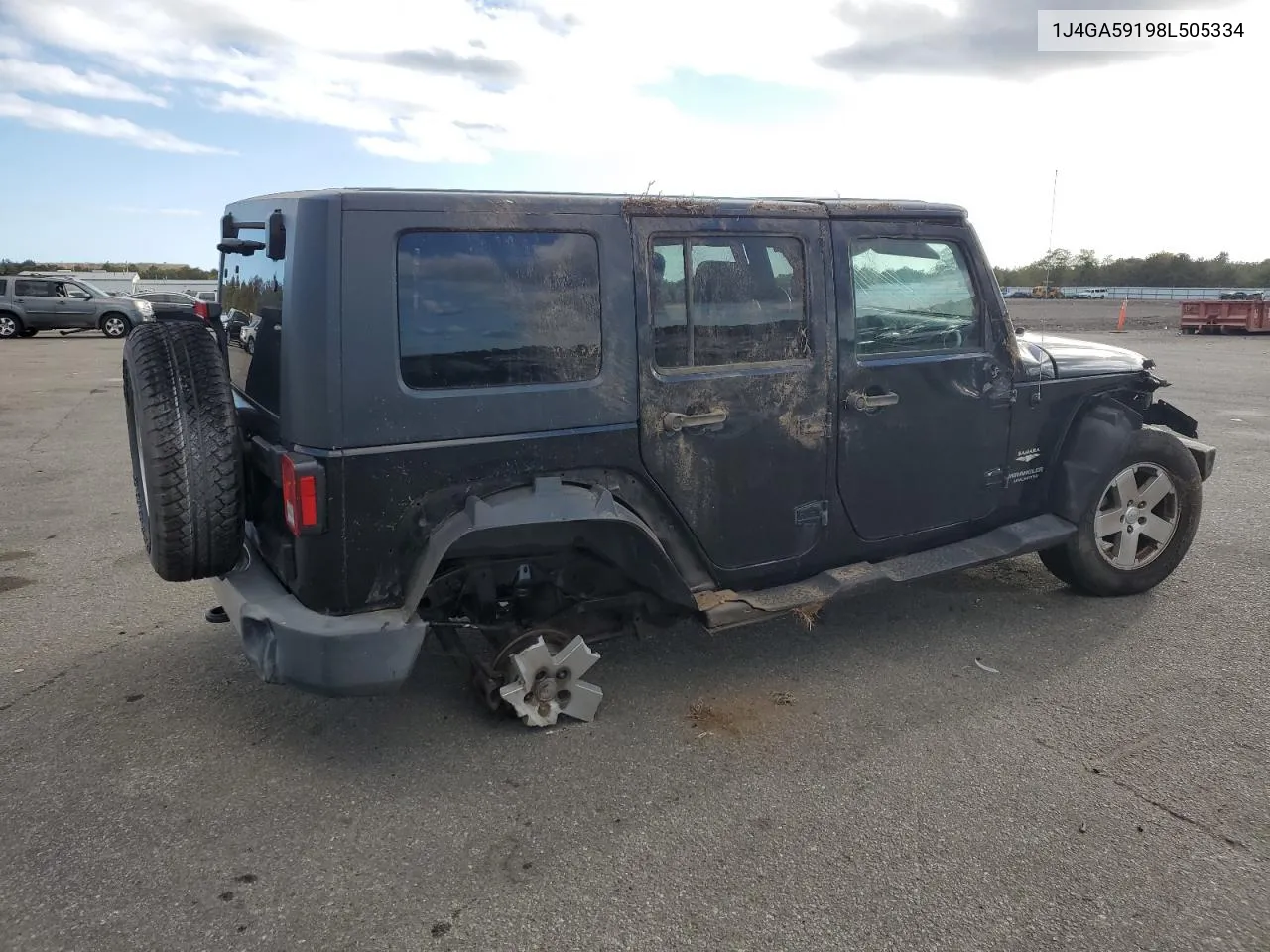 2008 Jeep Wrangler Unlimited Sahara VIN: 1J4GA59198L505334 Lot: 74088544