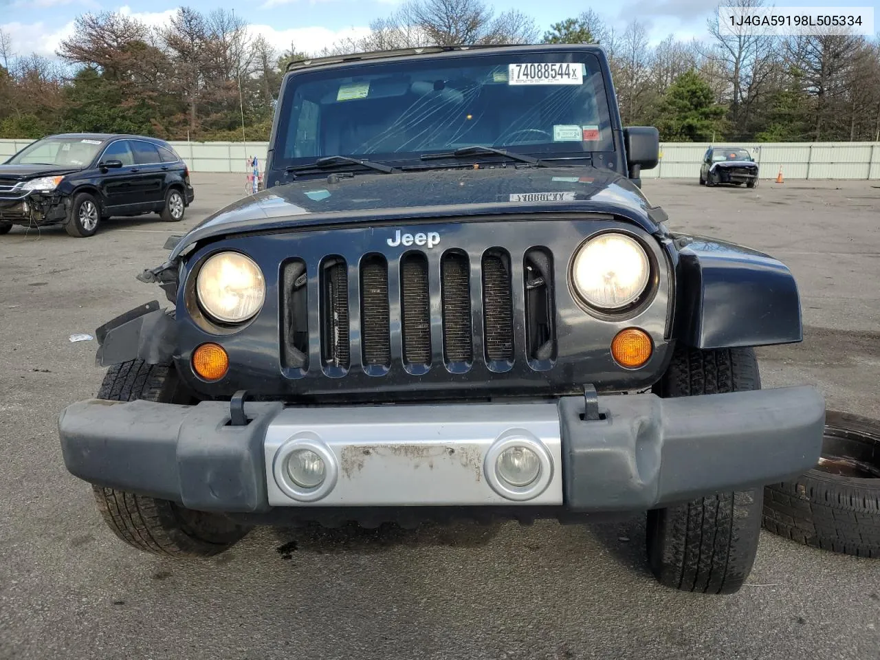 2008 Jeep Wrangler Unlimited Sahara VIN: 1J4GA59198L505334 Lot: 74088544