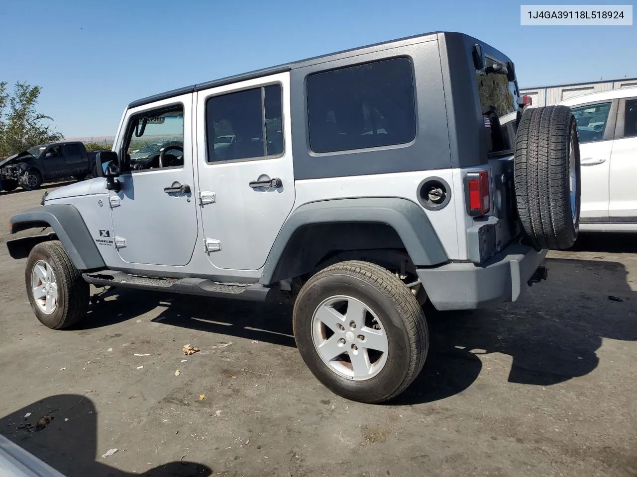 2008 Jeep Wrangler Unlimited X VIN: 1J4GA39118L518924 Lot: 74245724