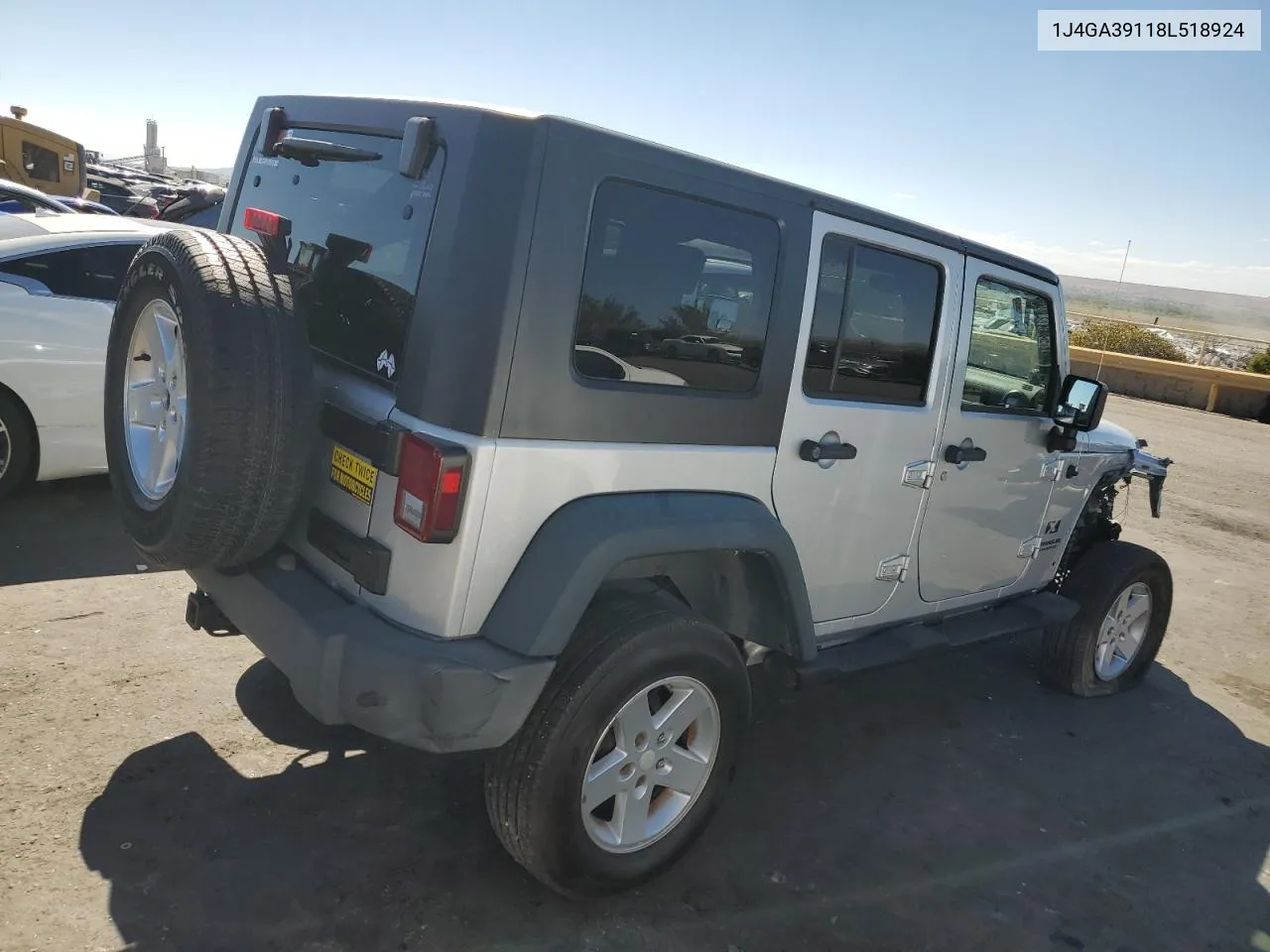 2008 Jeep Wrangler Unlimited X VIN: 1J4GA39118L518924 Lot: 74245724