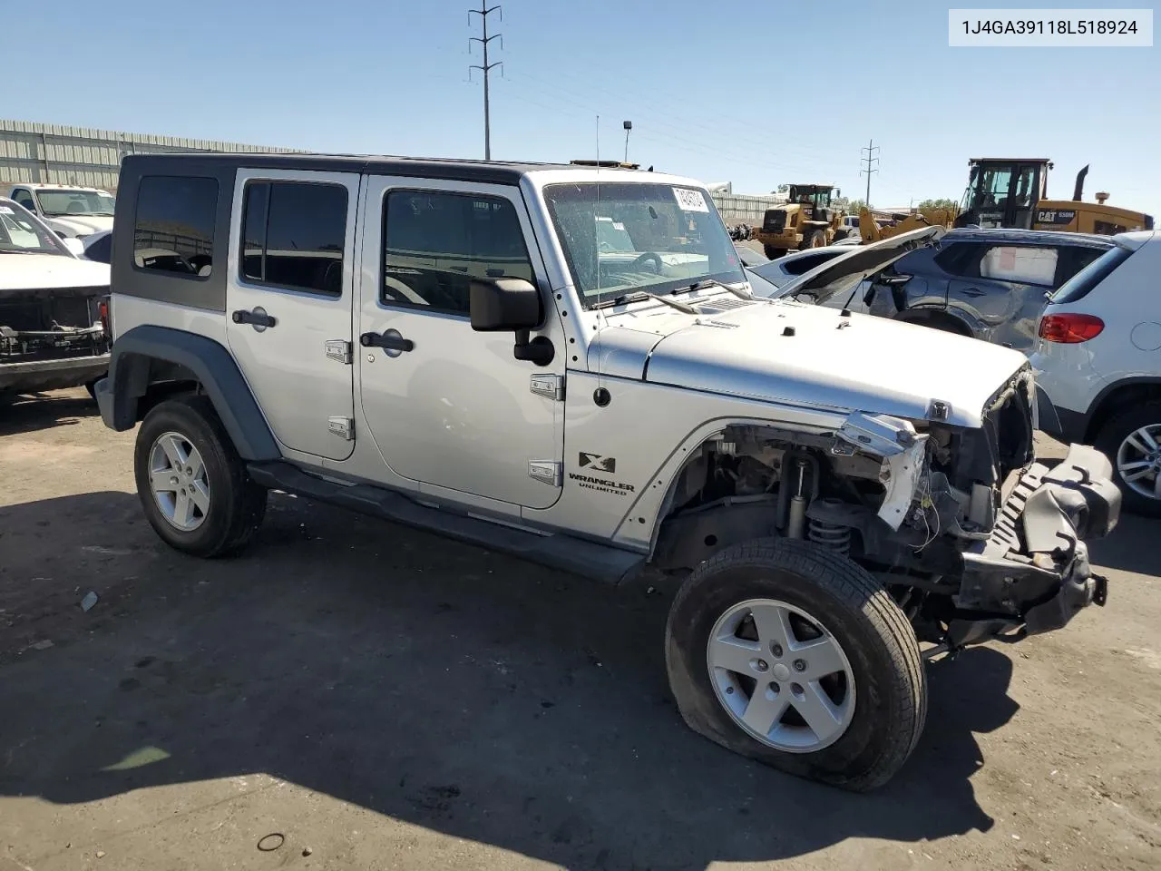 2008 Jeep Wrangler Unlimited X VIN: 1J4GA39118L518924 Lot: 74245724