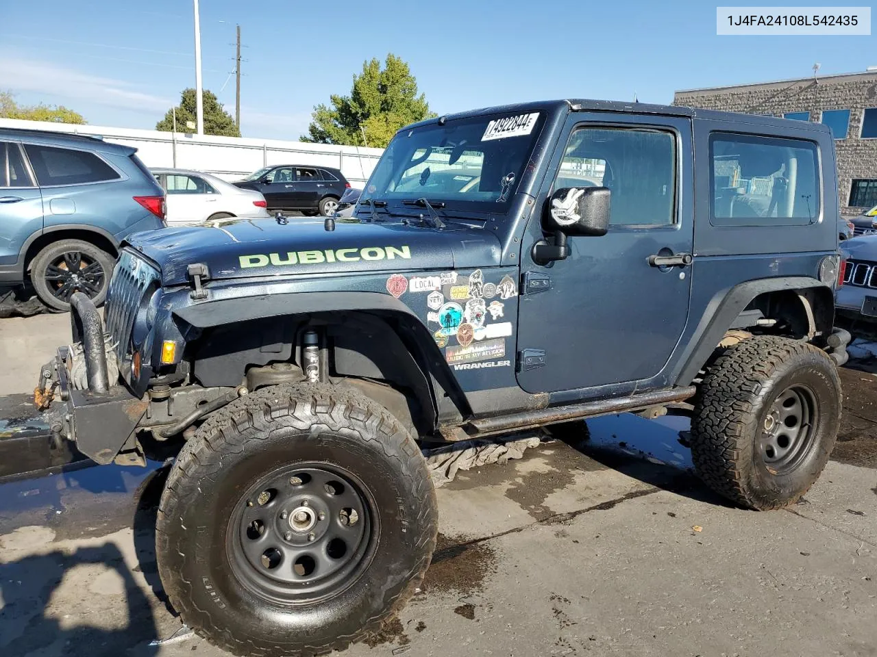 2008 Jeep Wrangler X VIN: 1J4FA24108L542435 Lot: 74922844