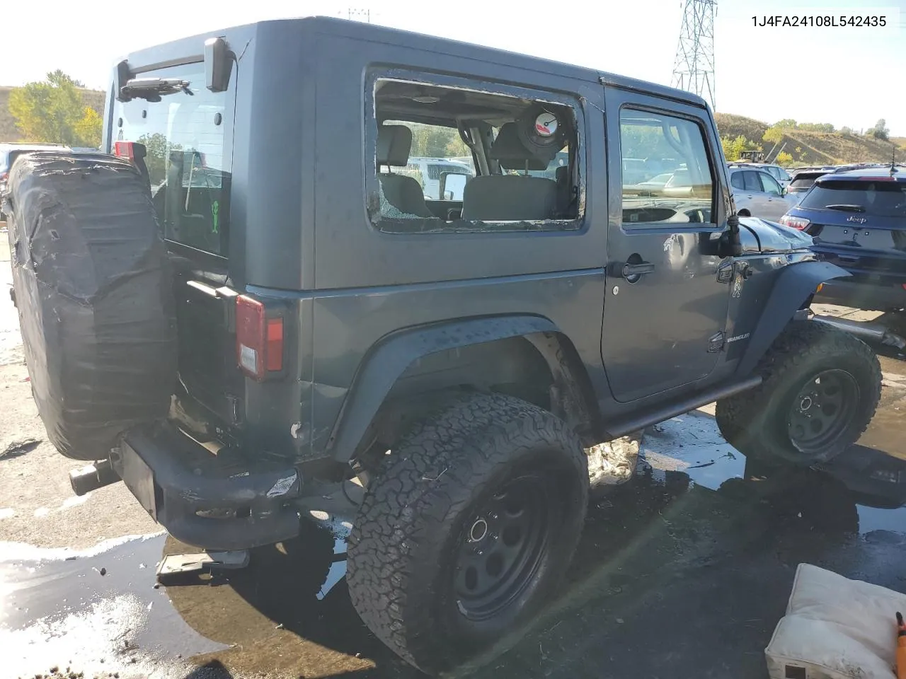 2008 Jeep Wrangler X VIN: 1J4FA24108L542435 Lot: 74922844