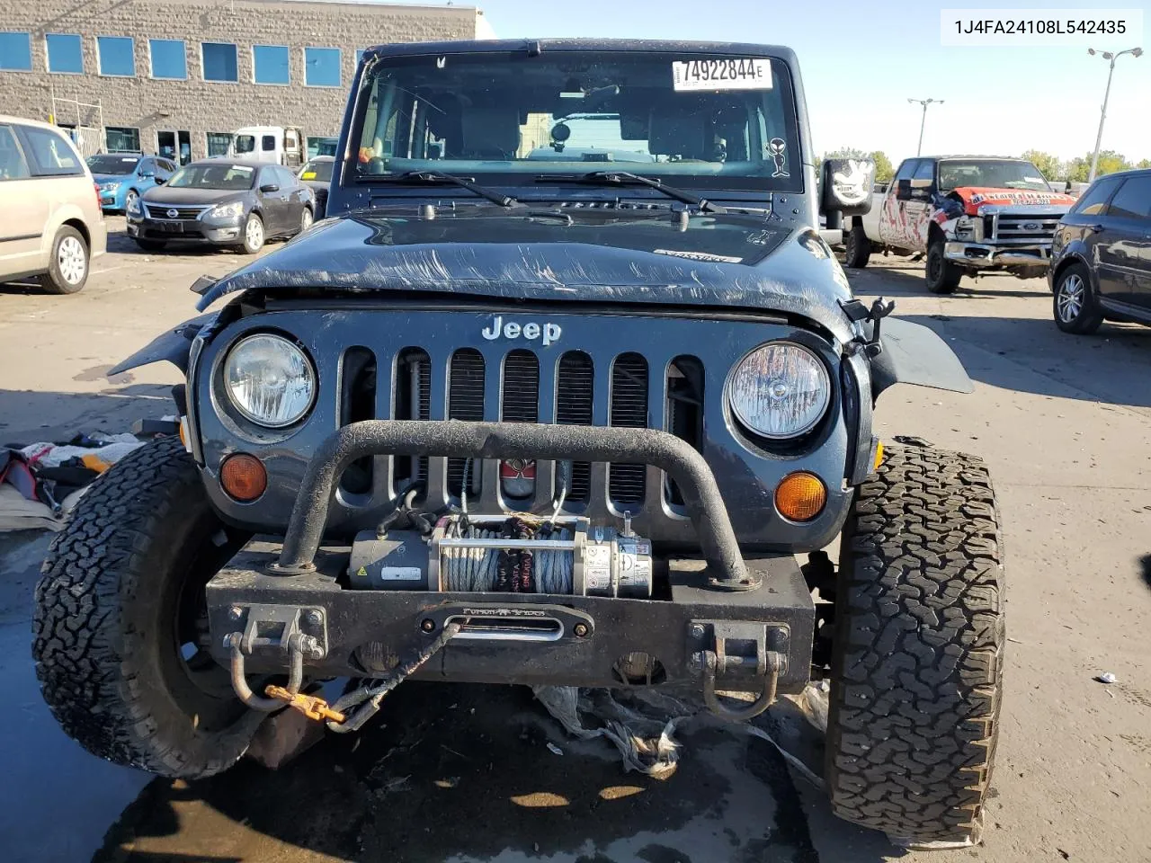 2008 Jeep Wrangler X VIN: 1J4FA24108L542435 Lot: 74922844