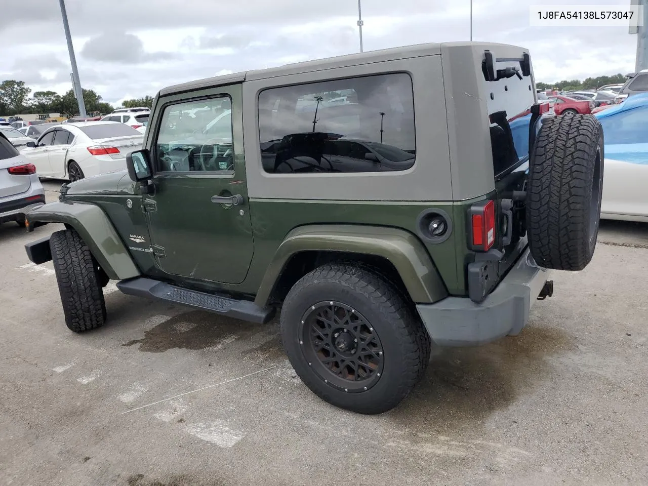 2008 Jeep Wrangler Sahara VIN: 1J8FA54138L573047 Lot: 75057114