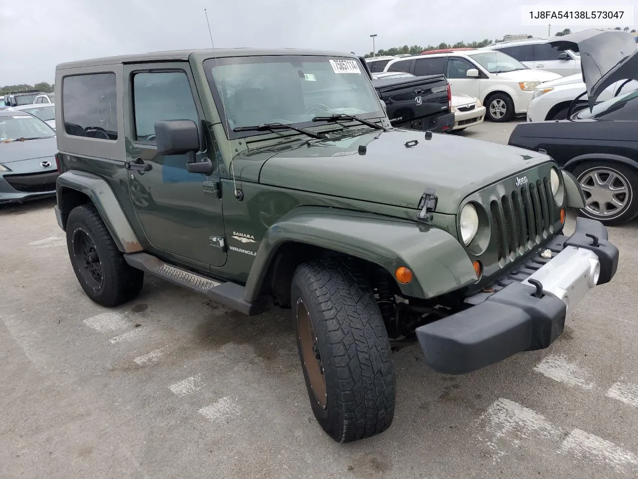 2008 Jeep Wrangler Sahara VIN: 1J8FA54138L573047 Lot: 75057114