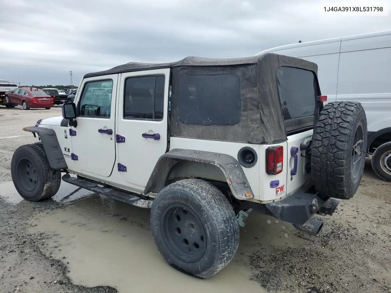 2008 Jeep Wrangler Unlimited X VIN: 1J4GA391X8L531798 Lot: 75086264