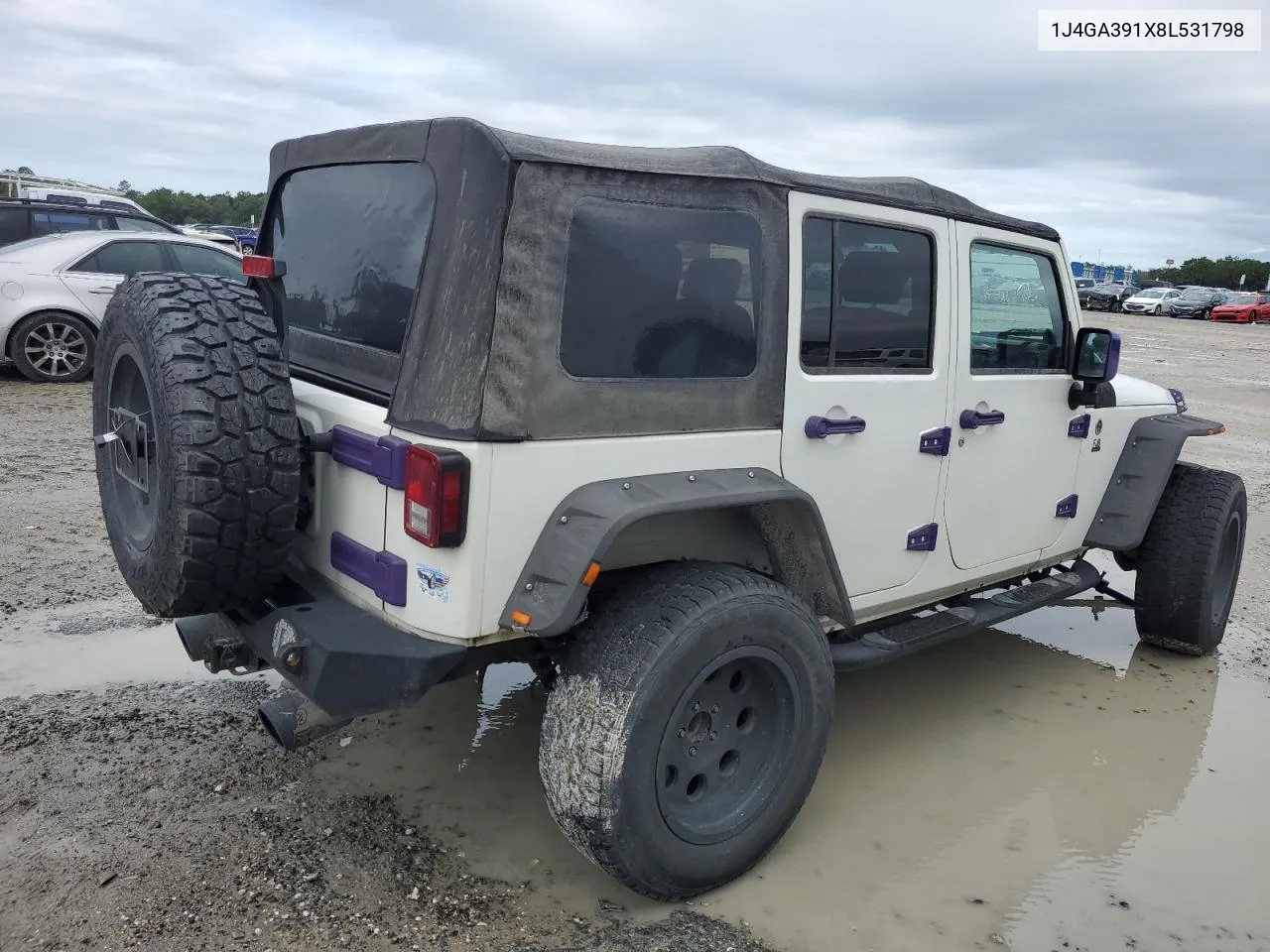 2008 Jeep Wrangler Unlimited X VIN: 1J4GA391X8L531798 Lot: 75086264