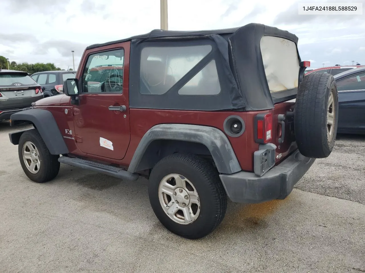 2008 Jeep Wrangler X VIN: 1J4FA24188L588529 Lot: 75090634