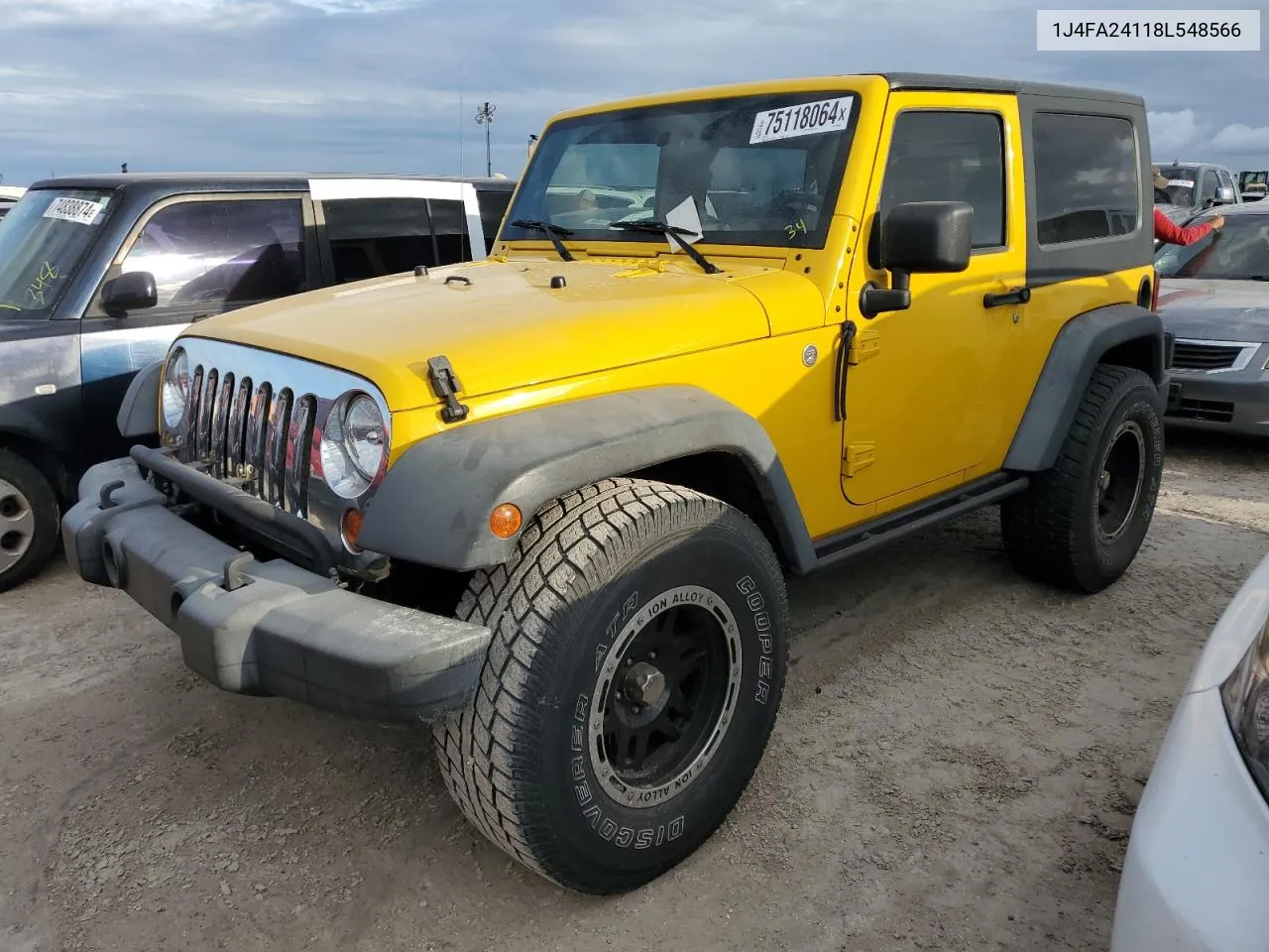 2008 Jeep Wrangler X VIN: 1J4FA24118L548566 Lot: 75118064