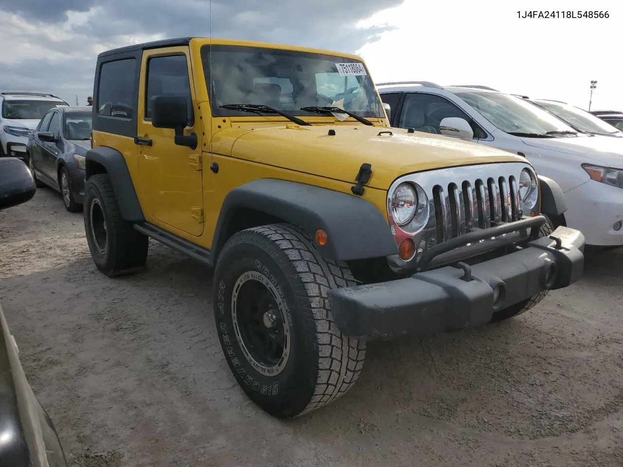 2008 Jeep Wrangler X VIN: 1J4FA24118L548566 Lot: 75118064