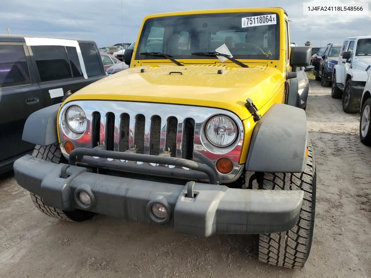 2008 Jeep Wrangler X VIN: 1J4FA24118L548566 Lot: 75118064