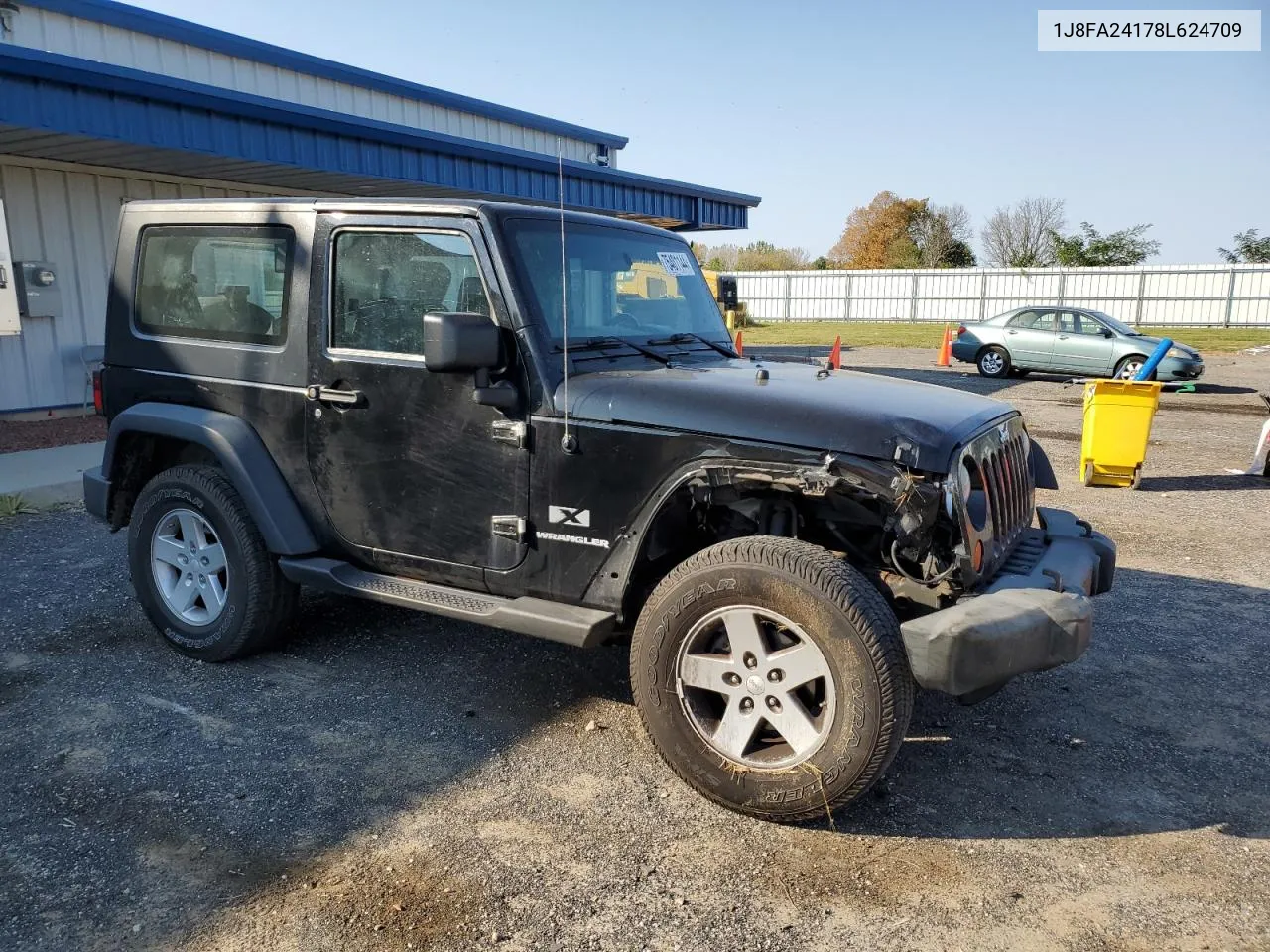 2008 Jeep Wrangler X VIN: 1J8FA24178L624709 Lot: 75401144